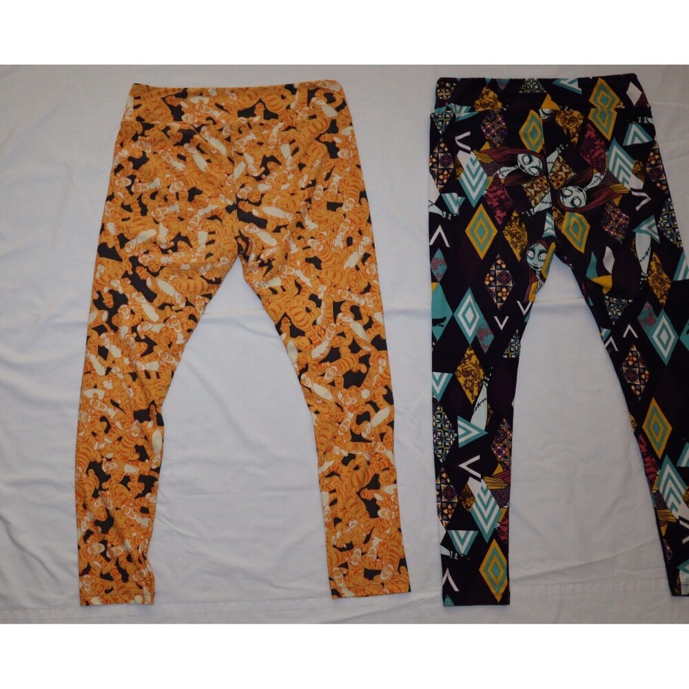 LuLaRoe T/C Tall & Curvy Leggings Disney Tigger Nightmare before Christmas Sally - Picture 11 of 12
